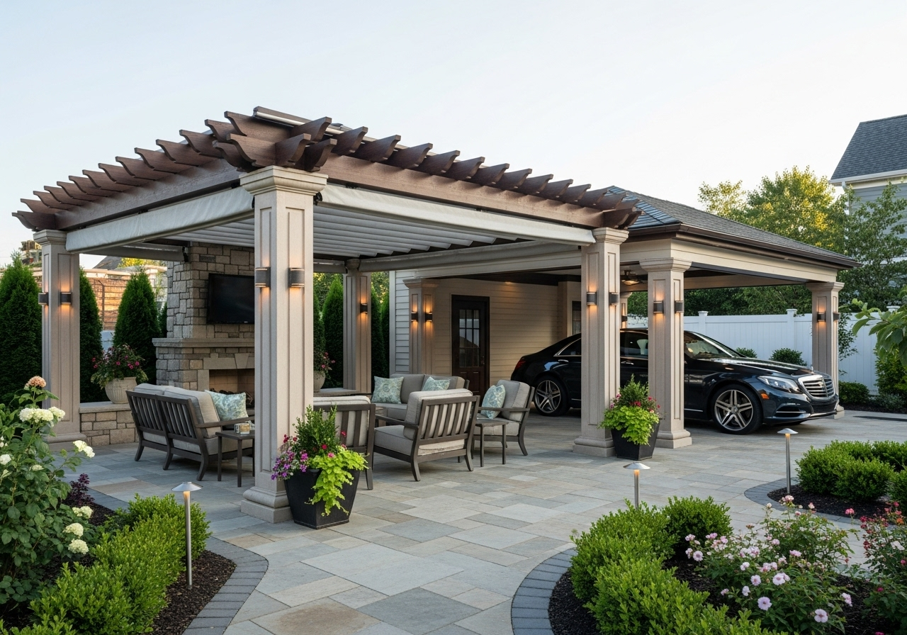 Custom pergola and cabana structures